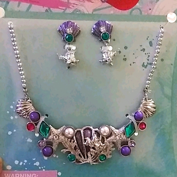 LITTLE MERMAID PRINCESS ARIEL JEWELRY SET - Picture 2 of 8
